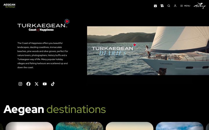 Screenshot of goaegeanturkiye.com