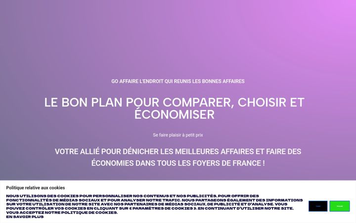 Screenshot of goaffaire.fr