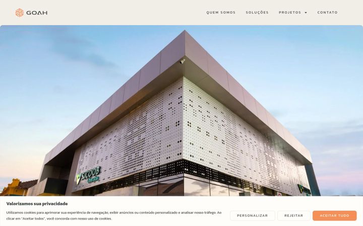 Screenshot of goah.arq.br