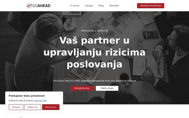 Screenshot of goahead.ba