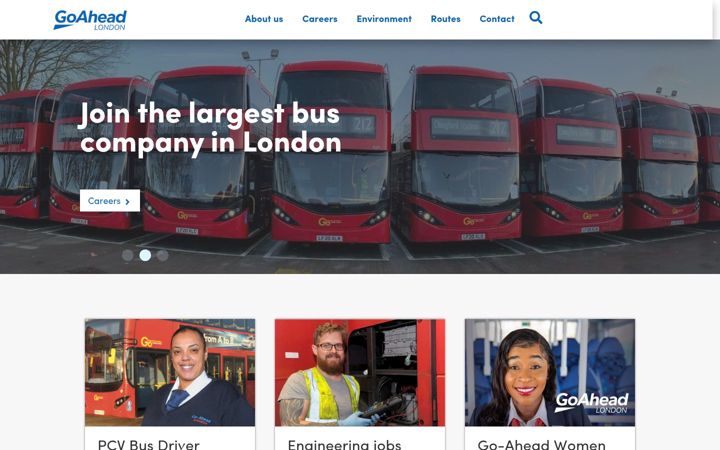 Screenshot of goaheadlondon.com