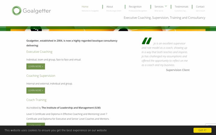 Screenshot of goalgetter.net