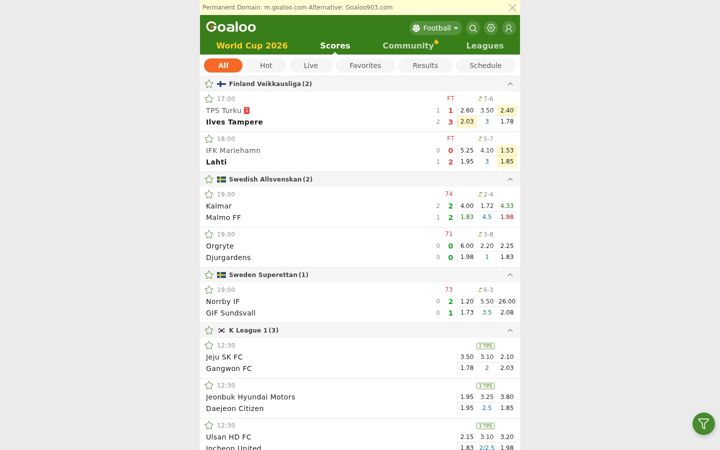 Screenshot of goaloo901.com