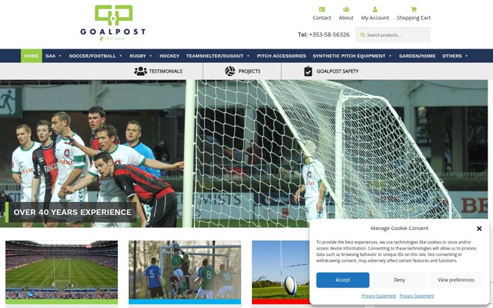 Screenshot of goalpostireland.com