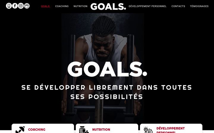 Screenshot of goals-training.fr