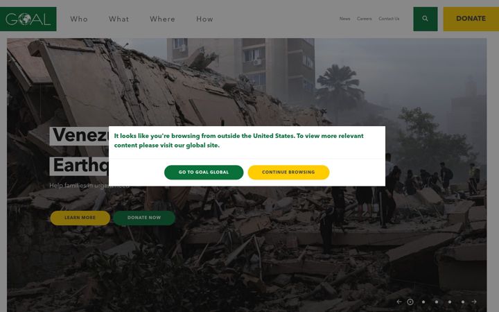 Screenshot of goalus.org