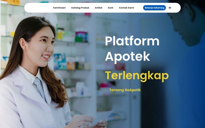 Screenshot of goapotik.com