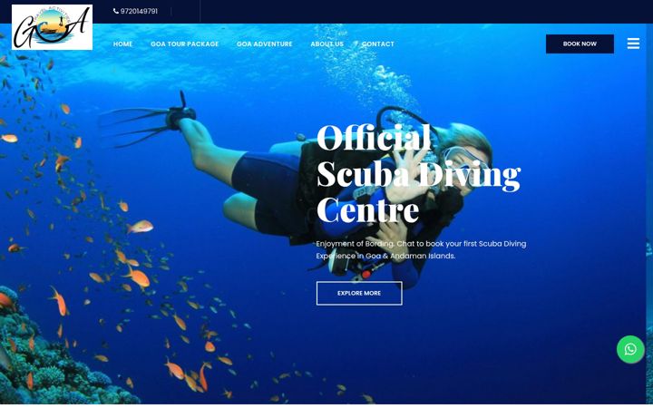 Screenshot of goascuba.com