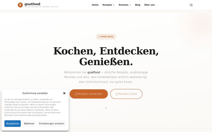 Screenshot of goatfood.de