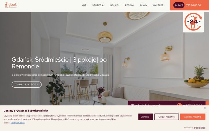 Screenshot of goatnieruchomosci.pl