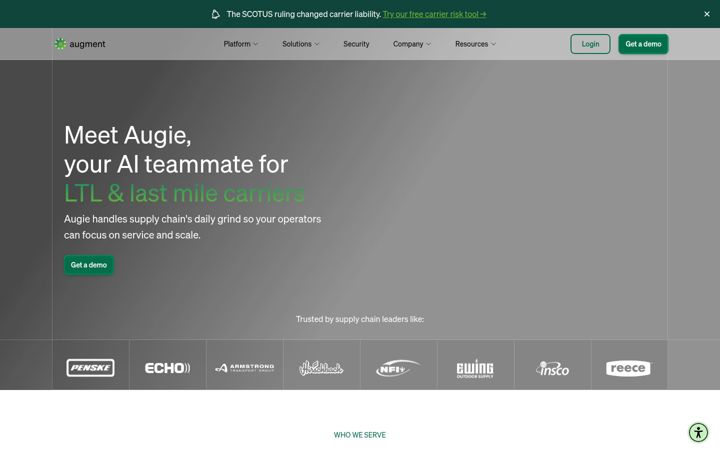 Screenshot of goaugment.com