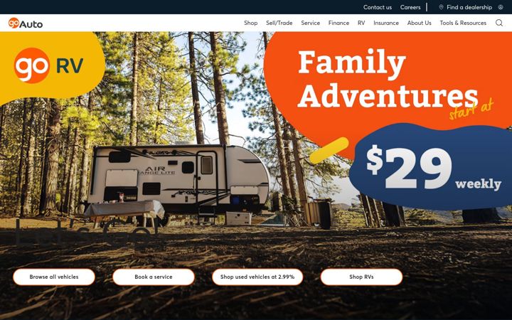 Screenshot of goauto.ca