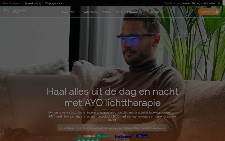 Screenshot of goayo.nl