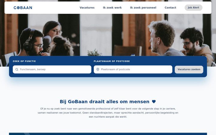 Screenshot of gobaan.nl