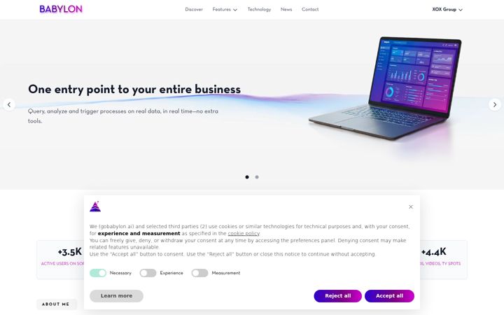 Screenshot of gobabylon.ai