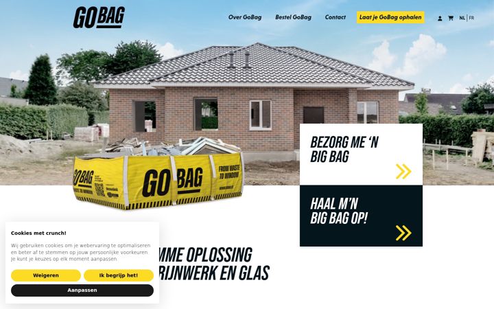 Screenshot of gobag.be