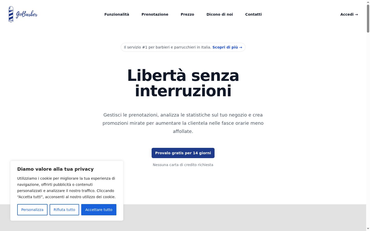 Snímka obrazovky banera súhlasu zobrazeného pred akoukoľvek interakciou