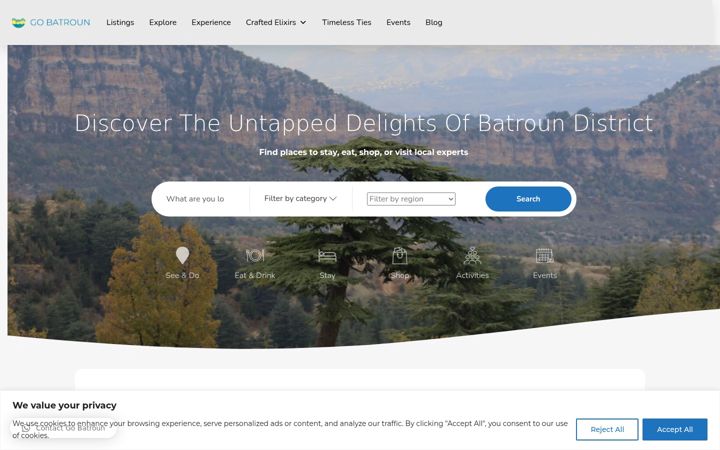 Screenshot of gobatroun.com