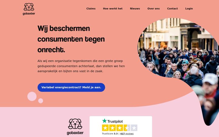 Screenshot of gobaxter.nl