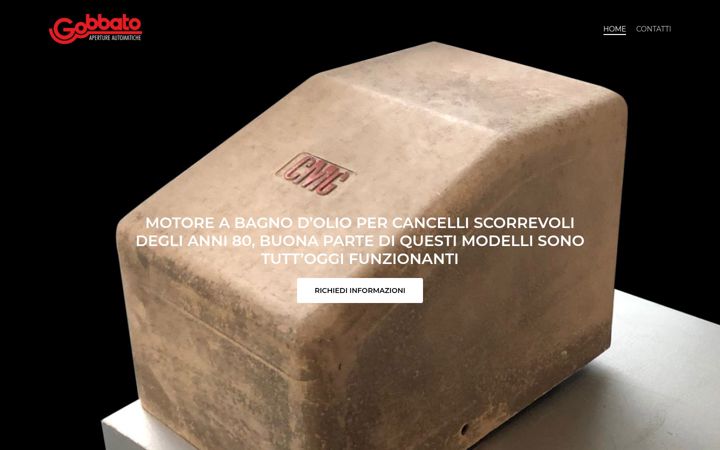 Screenshot of gobbatoautomazioni.it