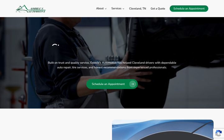 Screenshot of gobblesauto.com