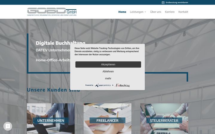 Screenshot of gobd.gmbh
