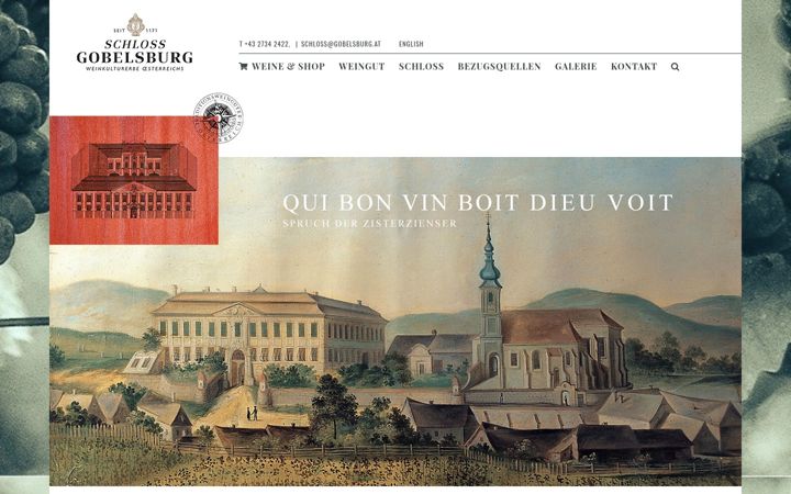 Screenshot of gobelsburg.at