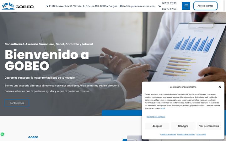 Screenshot of gobeoasesores.com