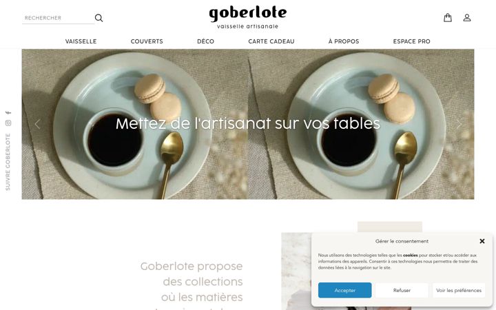 Screenshot of goberlote.fr