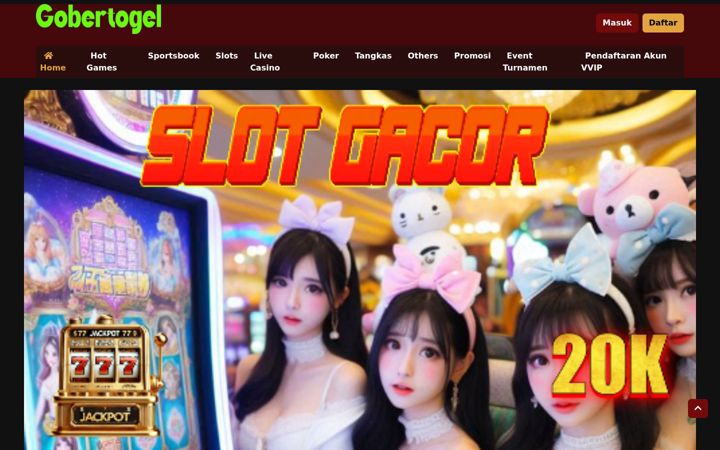 Screenshot of gobertogel.com