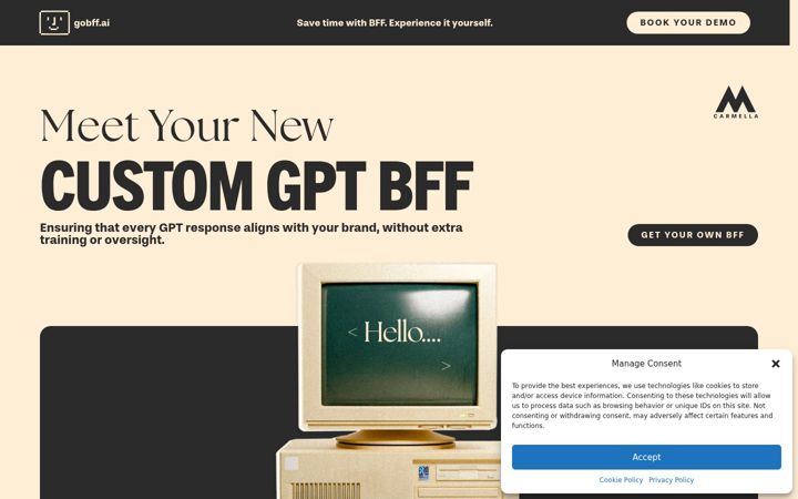 Screenshot of gobff.ai