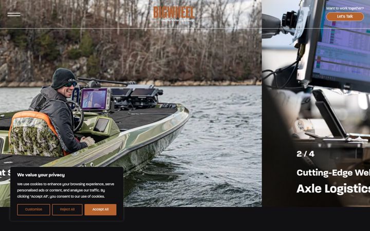Screenshot of gobigwheel.com