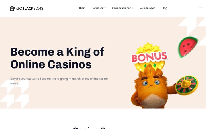Screenshot of goblackslots.com