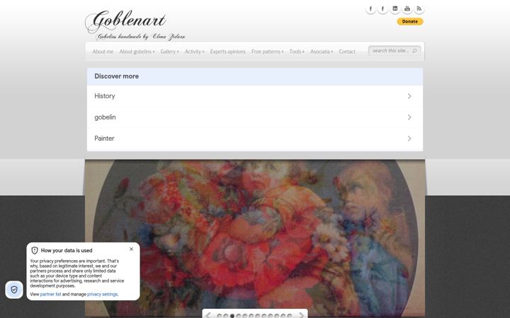 Screenshot of goblenart.com