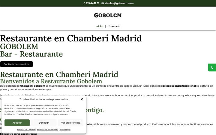 Screenshot of gobolem.es