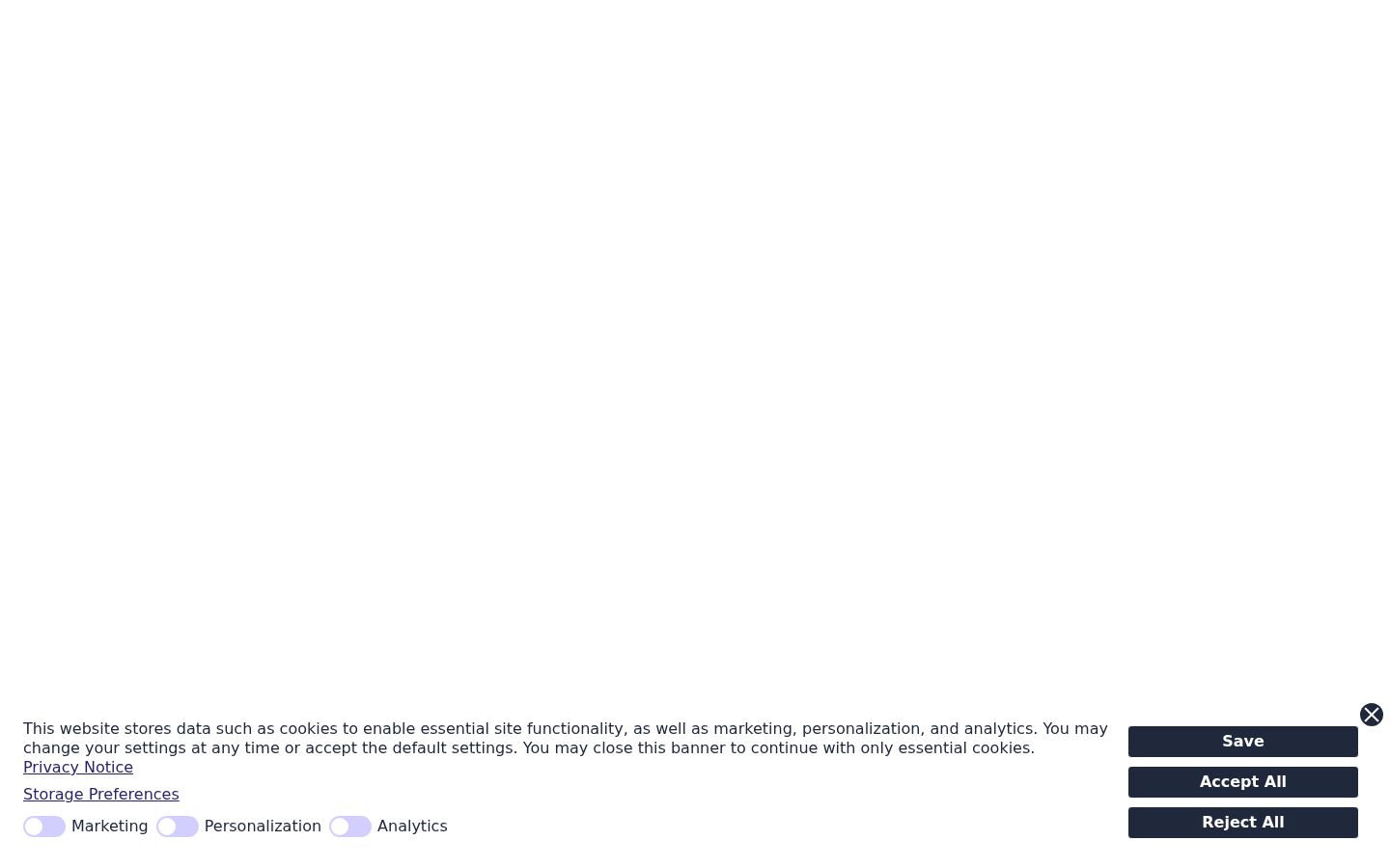 Screenshot van de toestemmingsbanner zoals getoond vóór enige interactie
