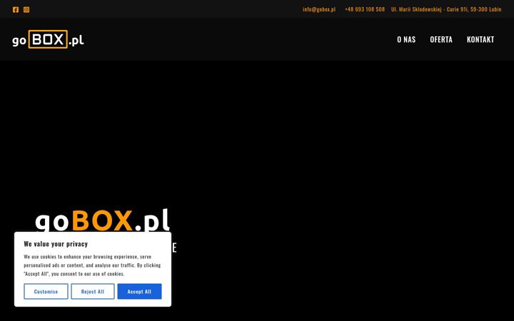 Screenshot of gobox.pl