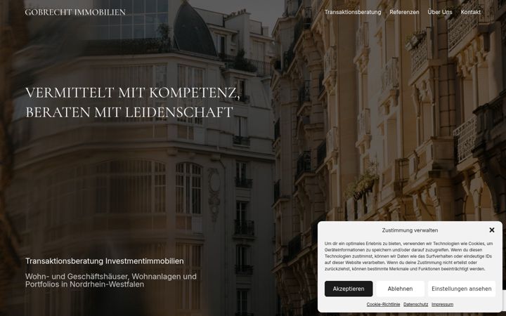 Screenshot of gobrecht-immobilien.de