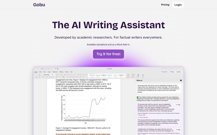 Screenshot of gobu.ai