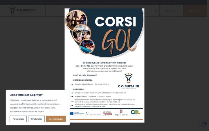 Screenshot of gobufalini.it
