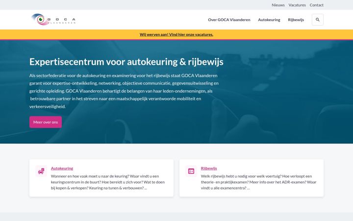 Screenshot of goca.be