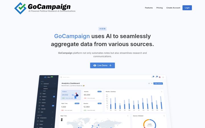 Screenshot of gocampaign.com