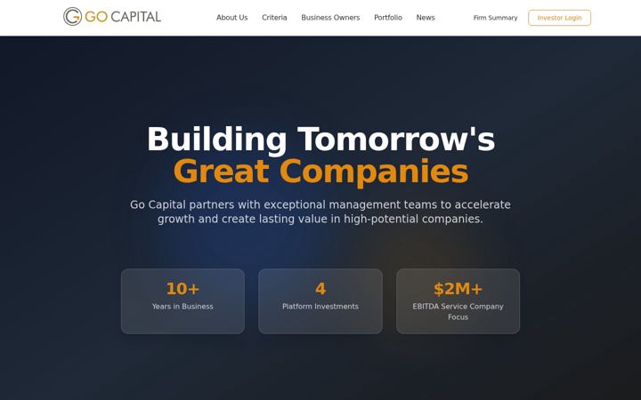Screenshot of gocapllc.com
