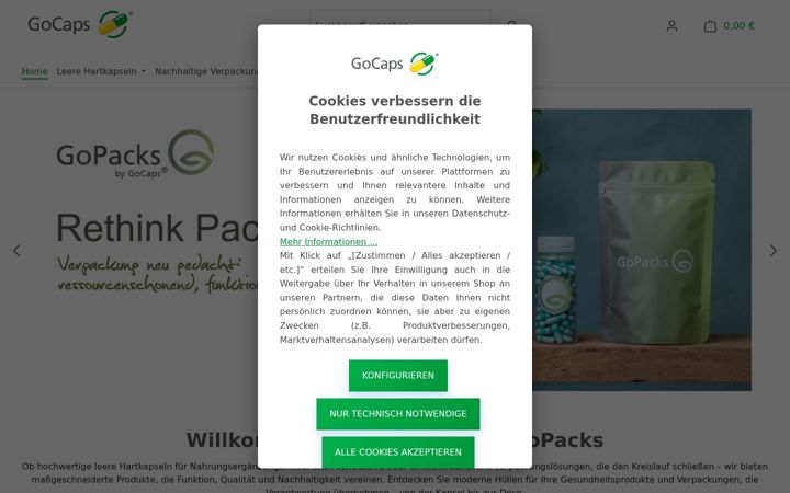 Screenshot of gocaps.com
