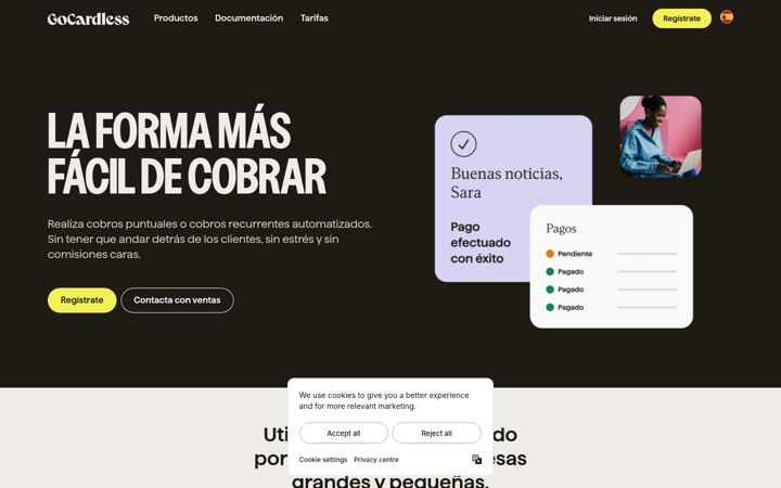 Screenshot of gocardless.es