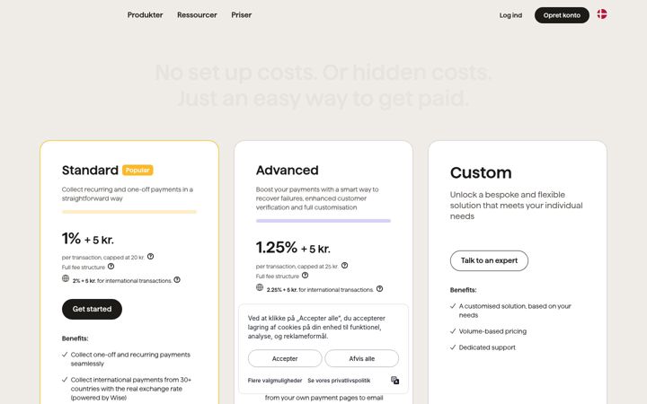 Screenshot of gocardless.io