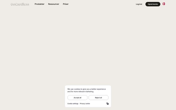Screenshot of gocardless.se