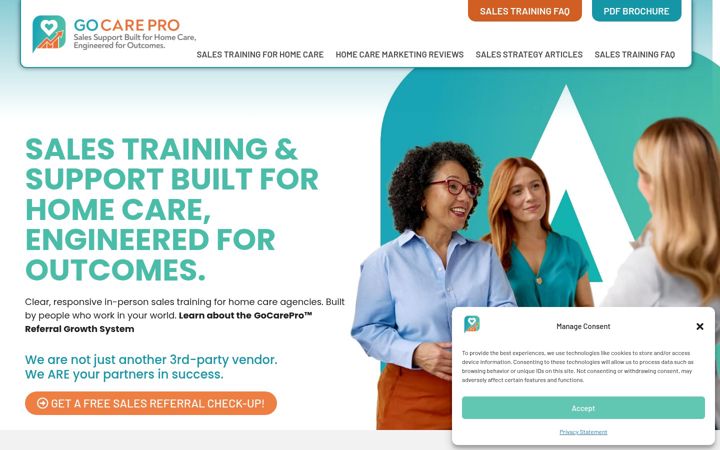Screenshot of gocarepro.com