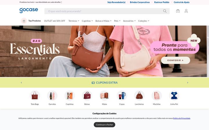 Screenshot of gocase.com