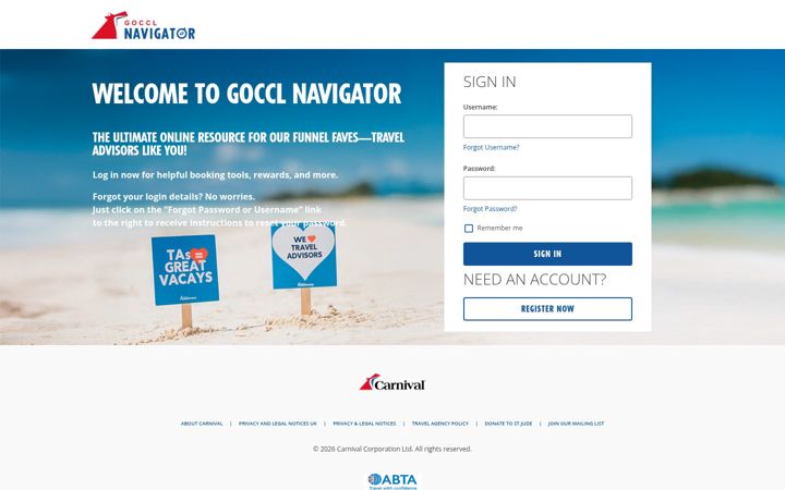 Screenshot of goccl.com